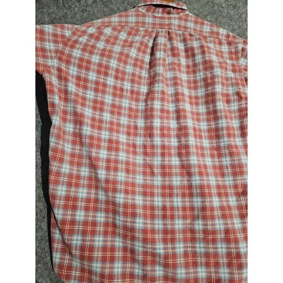 Ralph Lauren Shirt Blake Red Plaid Short Sleeve Button Down Mens Size Large - Picture 3 of 7